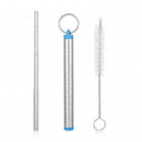 Cleaning Brush Telescopic drinking straw Stainless straw metal steel X6H6 N Z8P9