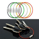 5PCS Heavy Duty Rope Key Ring Tool Stainless Steel Wire Cable Key Chain Loop New