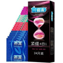 MingLiu 24 Count Mixed Tight Condom Dotted Textured Smooth Light 6 of Each K2B2
