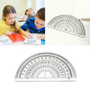 Plastic Protractor 180 Degrees Clear Student Math Set Measurment P6O7