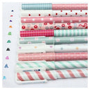 10PCS Cute Little Korean Stationery Watercolor Pen Gel Pens Set Color Kande