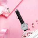 Business wristwatch crocodile Skin Quartz Man Watches Colour:Black D2S6