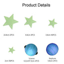 Planets Luminous Wall Stickers Solar System Fluorescent Waterproof Stick B7R2