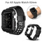 For Watch iWatch 42mm Protective Rugged Case Strap Band Black Series FT