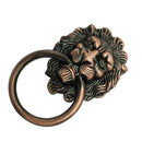 Lion Head Design Cabinet Drawer Dresser Cupboard Drop Ring Handle _Copper