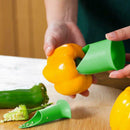 4pcs Pepper Cutter Corer Slicer Tomato Fruit Vegetable Kitchen Tools Creative