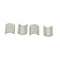 4-pack 22mm Handlebars to 25mm Bar Mounts Risers Clamps Conversion Shims