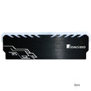 2pcs RGB RAM Heatsink Desktop PC DDR DDR3 DDR4 Memory Heat Spreader (Black) A