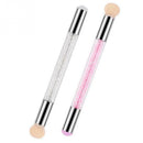 Nail Art Glitter Powder Sponge Brush Rhinestone Gradient Painting Pen Manic W4P6