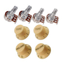 Guitar Potentiometer A500K B500K Volume Tone Control Knob Accessories DIY