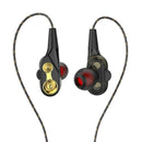 Wired earphone Super Bass Noise Isolation HIFI 3.5mm dual drive stereo In-E