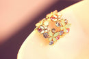 1 Pair New Fashion Women Lady Elegant Crystal Rhinestone Ear Stud Earrings