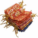 25x Organza Jewelry Wedding Gift Pouch Bags 7x9cm/3x4Inch Mix Color G1E5