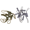20xZipper Pull Cord End Zip Puller Fastener Extension Replacement Grey/Green