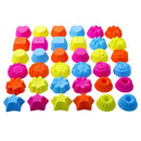 Silicone Muffin Cups,Food Grade Cupcake Baking Mold,36-Pack Cake Cup Sets,R X5R6