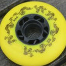 90A Inline Skating Pulley Skateboard Wheel 76Mm 4 Pieces / Set Yellow U8C9