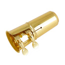 Brass Tenor Sax Saxophone Mouthpiece Protective Cap Cover with Ligature