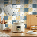 10pcs Ceramic Tile Stickers Set Decorative Wall Decals for Kitchen (TS261) A