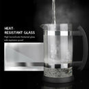 34Oz 1000ml French Coffee Press Tea Maker with Filters Durable Handle Black