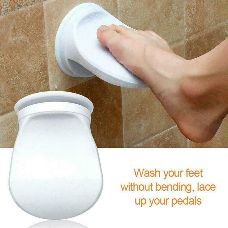 Shower Foot Rest Foot Pedal White Bathroom Shaving Grip Aid Stool Leg Mat L1R5