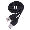 0.8m/2.6ft USB 2.0 AM Male To AM Male Copper Data Transfer Cable Cord Lead