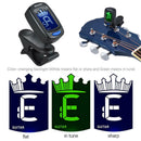 Clip-on Digital Crown LCD Tuner for Classic Folk Acoustic Guitar Chromatic A