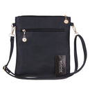 Leisure Hollow Out Women Wallet Shoulder Crossbody Bag (Black)