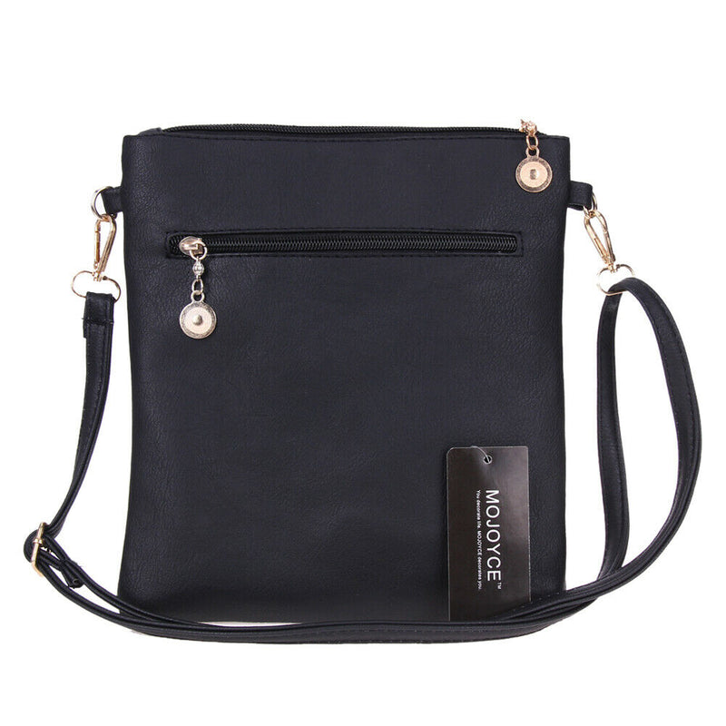 Leisure Hollow Out Women Wallet Shoulder Crossbody Bag (Black)