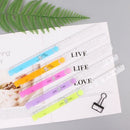 30cm Korean Plastic Folding Ruler Plastic Drawing Kids Gifts School Stationery