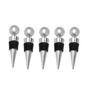 5pcs Wine Bottle Stopper Champagne Vacuum Sealed Wedding Gift Stainless GAQ