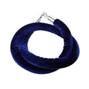 59Inch Velvet Rope Crowd Control Stanchion Post Queue Line Barrier Blue