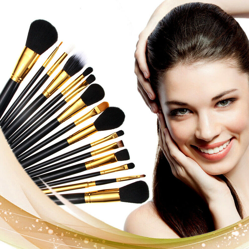 15pcs Makeup Brushes Set Powder Foundation Eye shadow Eyeliner Lip Brush