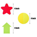 60 Pieces Carpet Spot Sit Markers Colorful Circle Carpet Markers Stars Spot L9D2