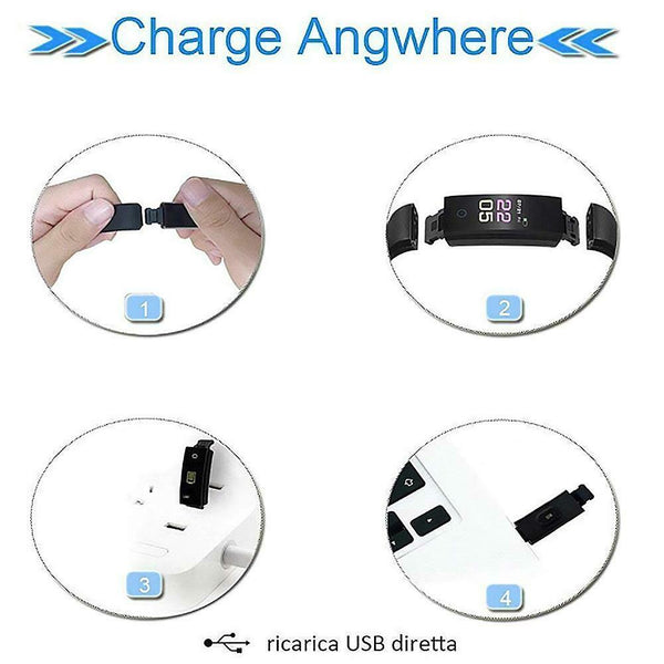 115PLUS Multifunction Heart Rate Monitor Fitness Tracker Smart Wristband Watch
