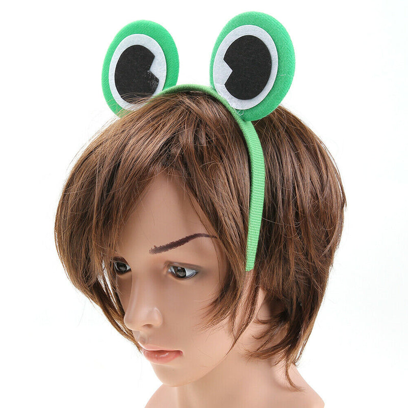 10pcs Cartoon Animals Headband Eye Fancy Dress Costume Animal Decor Green