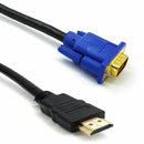 6ft HD 1080P HDMI to 15 Pin VGA Male Adapter Converter Cable HD Gift For PC G5L8