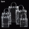 New Women Clear Tote Bag Transparent PVC Purse Shoulder Handbag Shopper Handles