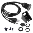 ABS 2M USB AUX Adapter Socket 3.5mm Jack Car Dashboard Mounted Extend Cable EYE