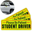 Set Of 3 Student Driver Magnet Highly Reflective New Driver Vehicle Bumper  I5T6