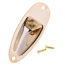 Golden Guitar Jack Plate with Boat Style Jack Jackplate Screws for   ST