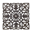 50 Bronze Tone Square Filigree Wraps Connectors 40mm Q5U4