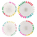 120 Piece Assorted Color Flower Leaves Hijab Scarf Shawl Pins Snag-Free Safety