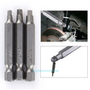 3 Pcs 50mm 1/4 Inch Magnetic Square Head Tip Screwdriver Drill Bits Alloy Steel