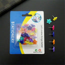 40pcs Push Pins Star Head Thumbtack Notice Board Map Tacks Office School Plastic
