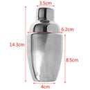 1Pcs 250ml Stainless Steel Cocktail Shaker Cocktail Mixer Wine Drinking Shak Kw