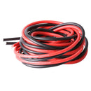 1 packet 2 pieces 12 gauge 1 meter silicone cable fine beach 12 AWG, black