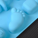 6-cavity Baby Cake Mould Chocolate Fondant Cake Candy Pastry Jelly Silicon Mold