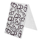 Two Hearts Pattern Plastic Scrapbook Embossing DIY Craft Template Stamp  A