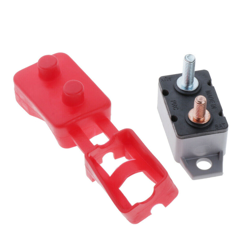 Auto Reset 12V 24V Circuit Breaker Car Automatic Fuse Metal Stud Bolt 40A 40Amp