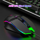 A902 RGB Gaming Mouse 7-Color Breathing Backlit Wired Optical Mice for PC